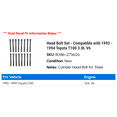 thumbnail image 2 of Head Bolt Set - Compatible with 1993 - 1994 Toyota T100 3.0L V6, 2 of 2