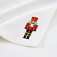 thumbnail image 3 of Elrene Home Fashions Holiday Embroidered Cotton Napkins, Set of 4, White, 17" x 17", 3 of 3