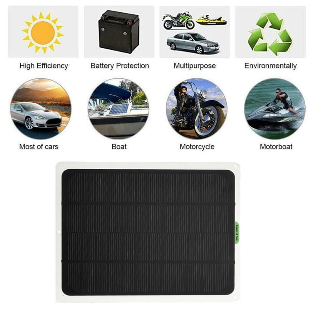 Yuniba 22W Monocrystalline Solar Panel Kit, Black