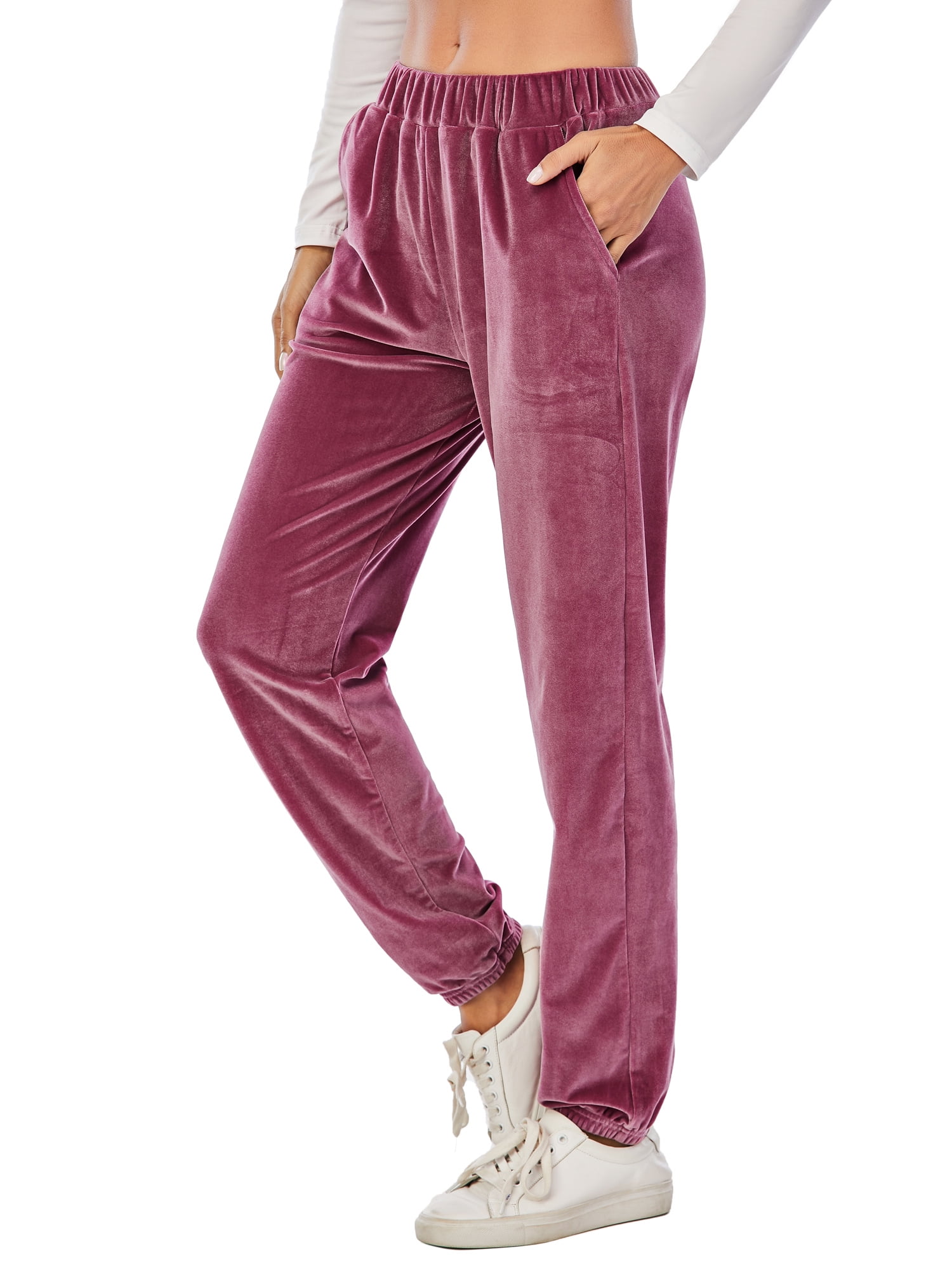velour jogging bottoms ladies