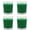 Green, variant on Set of 4 White Votive Candles, Clear Glass Filled Unscented Soy Wax Candle for Home Décor Weddings Spa Holidays Party and DIY