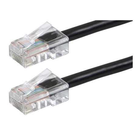 UPC: 0889028014493 | Monoprice Cat6 Ethernet Patch Cable – 1 Feet – Black  RJ45  Stranded  550Mhz  UTP  Pure Bare Copper Wire  24AWG – Zeroboot Series