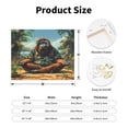 thumbnail image 2 of Lsque Forest Meditating Gorilla Print Wall Art – Decorative Picture for Living Room, Bedroom, and Office (Horizontal), 2 of 6