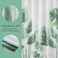 thumbnail image 6 of Unique Bargains Waterproof Leaf Shower Curtain Sets Hooks Green Pattern 1 71"W x 71"L, 6 of 8