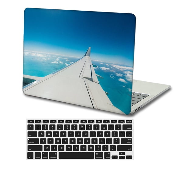 KSK KAISHEK Hard Case Shell Cover for Newest MacBook Air 13 inch 2022/2021/2020/2019/2018 A2337 m1 A2179 A1932 + Black Keyboard Cover, Sky Series 0663