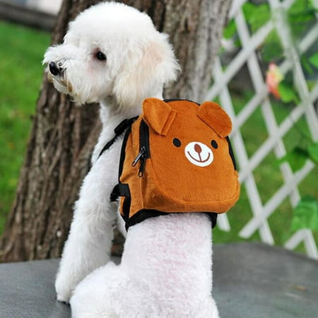 AUMIY Dog Harness Saddle Bag Backpack Puppy Cat Traction Rope Dog Leashes Chest Strap Comfortable Adjustable Puppy Mesh Vest Cute Frog