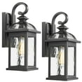 thumbnail image 1 of Luz de Pared Exterior Darkaway Impermeable con Vidrio Ondulado, 1 of 8
