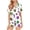 Gold, variant on Jamicy Womens Summer Pajamas Sets Carnival Print Short Sleeve Button Lounge Sets Sleepwear Casual Espresso Martini Home Wear