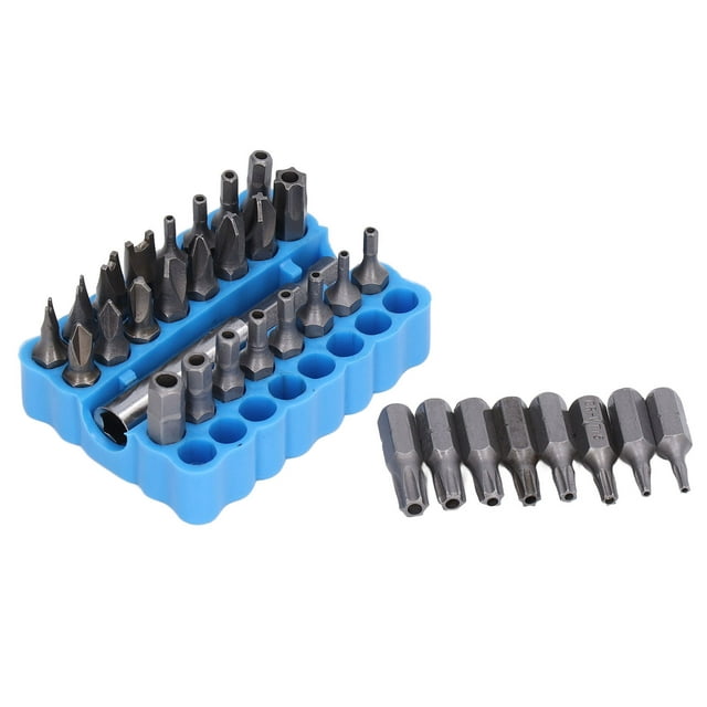 Punta de destornillador de seguridad, 33 piezas Punta de destornillador de seguridad Juego de puntas de destornillador de seguridad Kit de puntas de seguridad Diseñado a medida