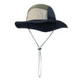 thumbnail image 3 of UTSJKR Color-Blocked Fisherman Style Sun Hat for Outdoor Camping, Surfing & Vacations - Wide Brim, UV Protective, Anti-Slip Khaki, 3 of 4