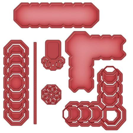 S5-138 Shapeabilities Octagon Strips and Accents Cut Fold and Tuck Die Templates, Spellbinders die templates are perfect for cards, tags, scrapbooking