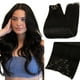 thumbnail image 1 of Extensiones de cabello con clip Full Shine, cabello humano real, extensiones de cabello negro natural, extensiones de cabello con clip negro, extensiones de cabello real invisibles, extensiones de cab, 1 of 5