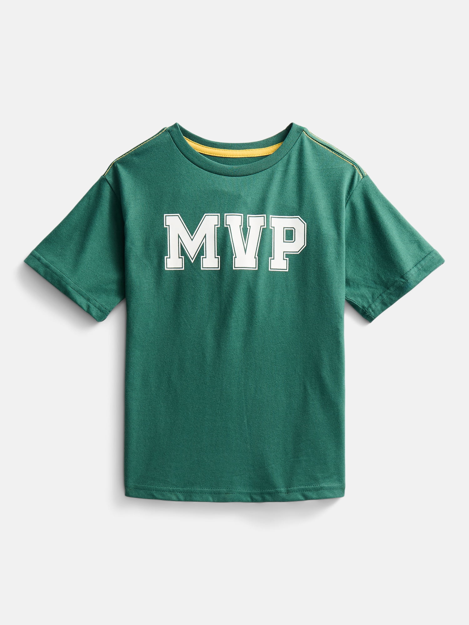 Wonder Nation Little Boys' Crewneck Tee with Short Sleeves, 3-Pack, Sizes 4-10