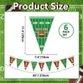 thumbnail image 4 of 6 Pack Football Banner Decoration Party - Football Theme Triangle Flags Banner for Football Birthday Party Game Day Sports Football Decorations, 4 of 11