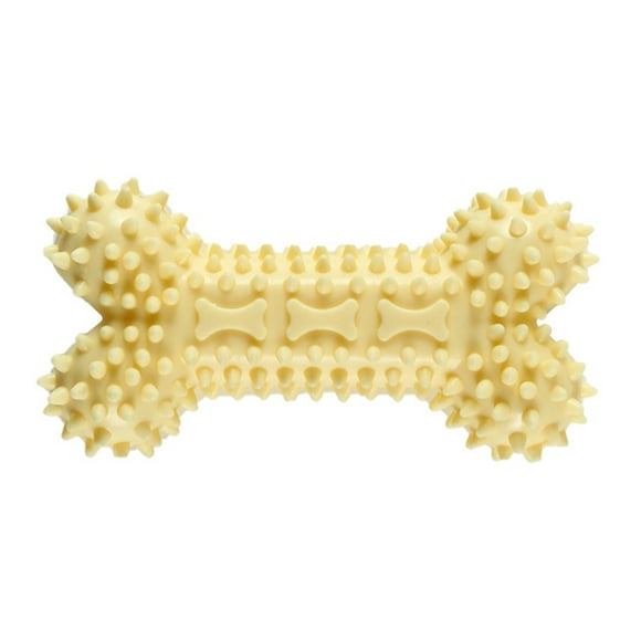 Rubber Bone Dog Toy Bite-proof Funny Dog Teething Toy Bone Toy for Puppies