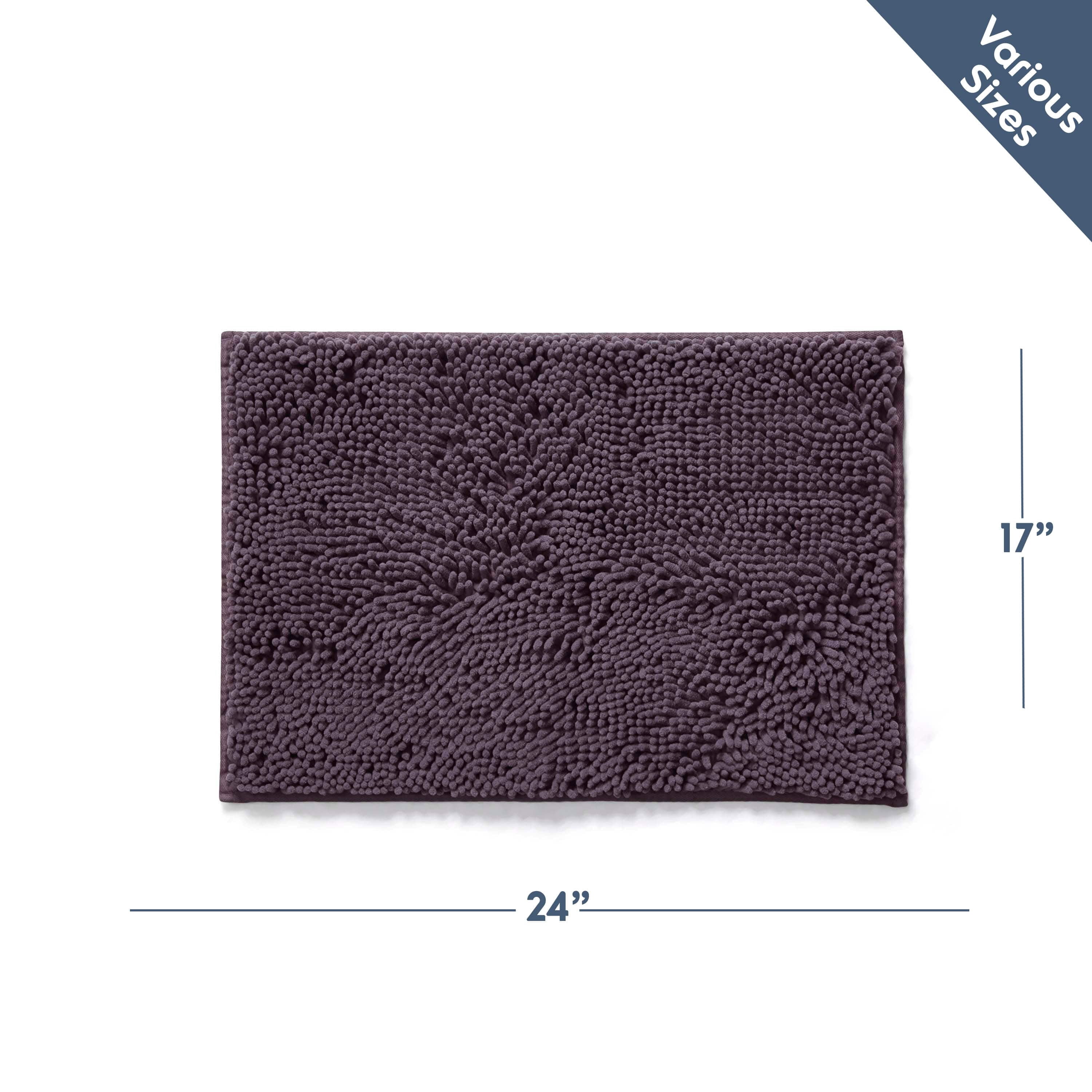 LammaLoe Bath Rug, Chenille Bathroom Rug, Absorbant Bath Mat For Bathroom Decor, Shower Mat 17x24
