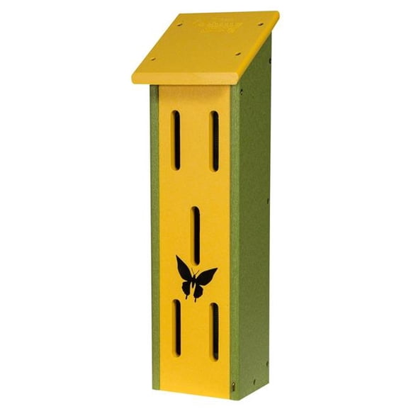 Moose Country Gear 81PLBFH Grande Maison de Papillons&44; Jaune Citron & Citron Vert