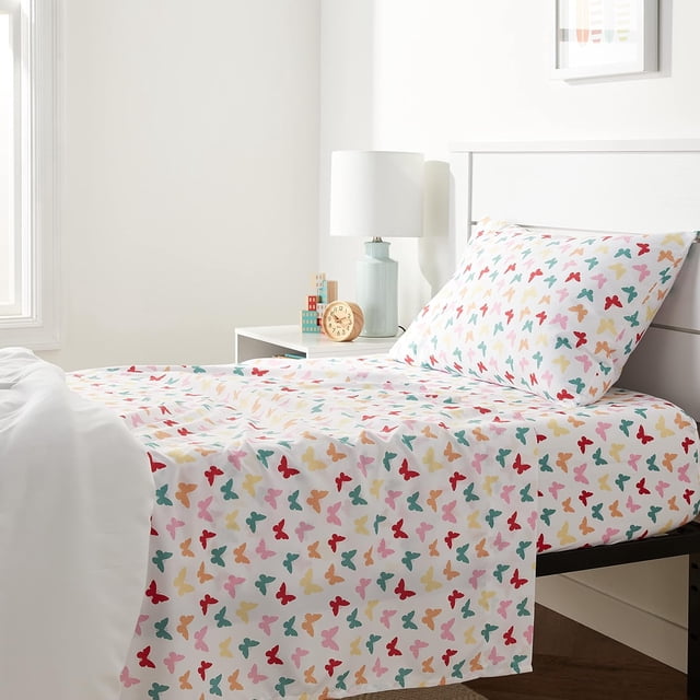 Kid‘s Sheet Set - Soft Easy-Wash Lightweight Microfiber - Full Bright Aqua