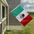 thumbnail image 2 of FLAGWIN Mexico Flag Mexican Flags 5x8 FT, Heavy Duty Embroidered Mexican Flag Banner with 2 Brass Grommets and Double Stitched Sewn Stripes, Outdoor Bandera De Mexico, 2 of 5