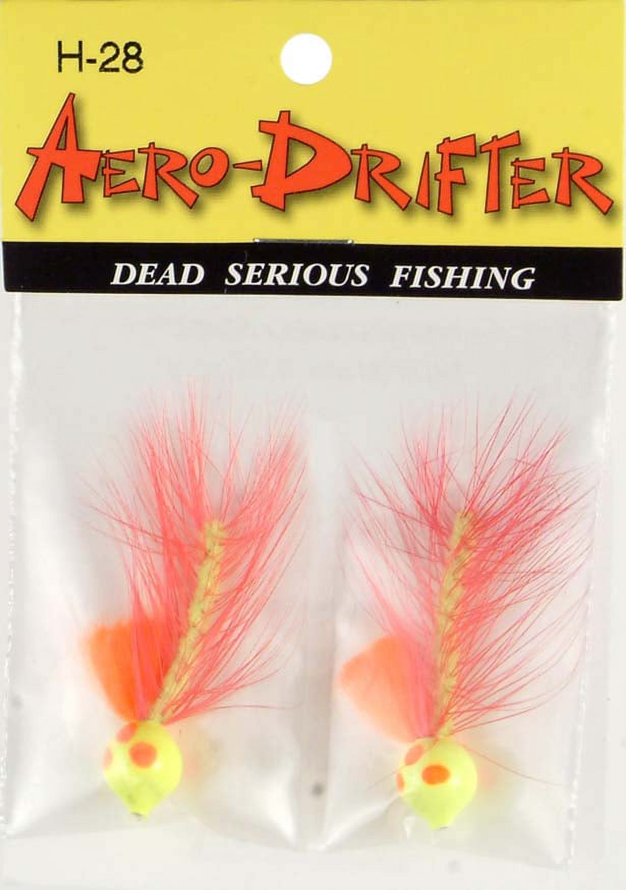 AEROJIG STEELHEAD, TROUT, CRAPPIE JIG WOOLY BGR - PCH/PNK 1/8 OZ