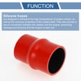thumbnail image 4 of Unique Bargains 1 Set 60mm/2.36"-65mm/2.56" 102mm/4.02" Length Red Car Silicone Hose with Clamps Hump Hose Coolant Hose Universal, 4 of 7