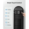 thumbnail image 3 of Dreo Tower Fan for Home, 42" Standing Fan with Remote, 90° Oscillating Fan for Indoors, 34dB Quiet Bedroom Fans, 6 Speeds, 4 Modes, 12H Timer, Bladeless Fan with LED Display, 26 ft/s High Velocity, 3 of 7