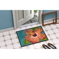 thumbnail image 2 of Coral Hibiscus by Malenda Trick Door Mat, 2 of 4