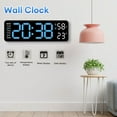 thumbnail image 4 of WEISIPU Digital LED Desk Alarm Clock Large LED Display Wall Clock Temperature Humidity, 4 of 6