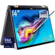 Acer Chromebook Plus Spin 714 2-in-1 Laptop, 14" WUXGA 1920 x 1200 IPS LCD Touchscreen, Intel Core Ultra 5 115U, Wi-Fi 6, QHD Webcam, Stylus Pen, Chrome OS (8GB DDR5 RAM | 256GB SSD)