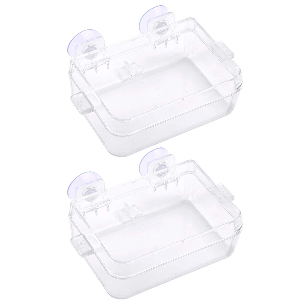 Transparent Reptile Feeder Reptile Anti-Escape Food Dish - Transparent ...