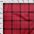 thumbnail image 2 of oneOone Polyester Lycra Fabric Tartan Check Printed Craft Fabric BTY 56 Inch Wide, 2 of 4