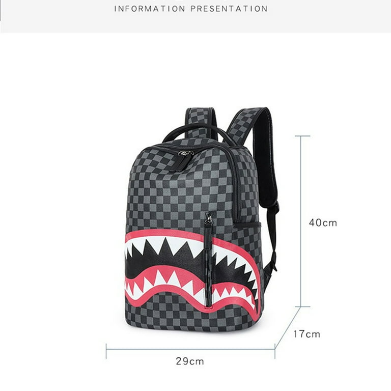 Bape checkered backpack sales