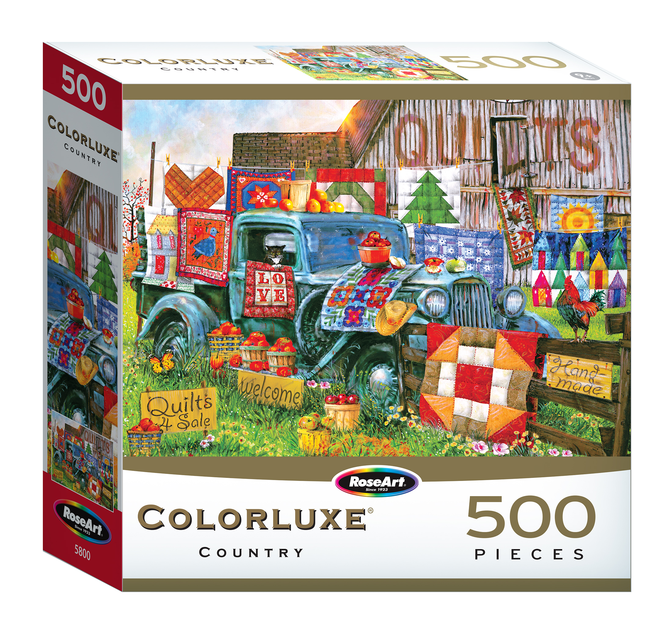 RoseArt Colorluxe 500-Piece Quilts for Sale Adult Jigsaw Puzzle