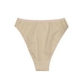 thumbnail image 2 of IEFIEL Kids Little Girls Seamless High Cut Briefs Elastic Ballet Dance Underwear Nude 7-8, 2 of 5