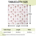thumbnail image 2 of Fairy Princess Butterfly Pattern Square Fitted Tablecloth with Elastic Edge,Square Table Cover,Washable Elastic Table Cover for Home Kitchen Party Decor 34"x34", 2 of 6