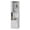 White, variant on Syrah Corner Bar Cabinet, Eight Bottle Cubbies, Double Door, Two Open Shelves Light Gray