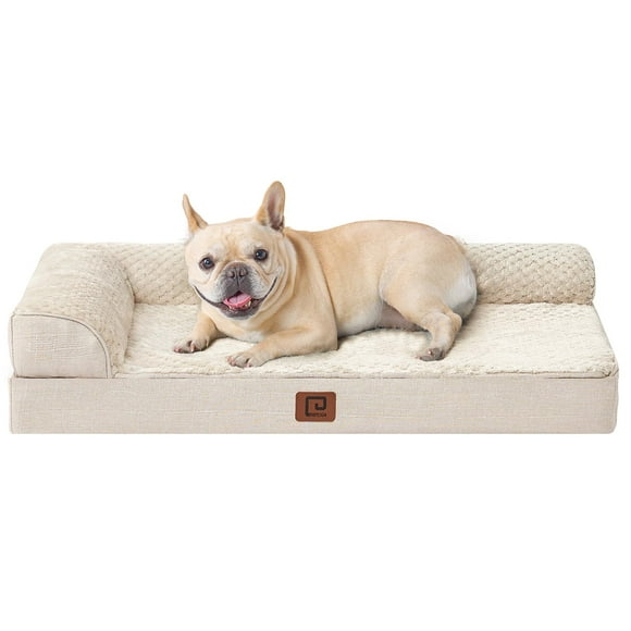 Cama para perros EHEYCIGA, de espuma viscoelástica, ortopédica, impermeable, mediana