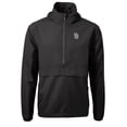 thumbnail image 2 of Men's Cutter & Buck Black San Diego Padres Charter Eco Recycled Anorak Half-Zip Hoodie Jacket, 2 of 3