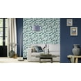 thumbnail image 3 of Rasch Dorwin Blue Geometric Wallpaper, 3 of 7