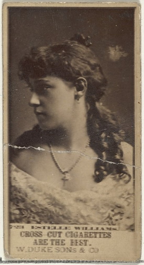 Card Number 723 Estelle Williams from the Actors and Actresses series (N145 3) issued by Duke Sons & Co. to promote Cross Cut Cigarettes Poster Print (18 x 24)