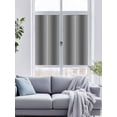 thumbnail image 4 of Non-Adhesive Static Cling Window Tint, Grey Ombre Window Privacy Film Frosted, Farmhouse Gray Gradient Modern Art Insulated Windows Frosted Films for Living room, 35.4 x 78.7 Inches, 4 of 9