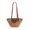 colorA, variant on Moontgen Women Straw Woven Tote Bag Beach Bags for Outdoor Travel (White Ribbon)