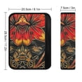 thumbnail image 3 of WYYP Red Flower Soft Comfort Car Seat Belt Pads Cover Car Interior Decor 1Pcs, 3 of 5