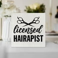 thumbnail image 4 of Zomyto 5x5 In Hairdresser Decor Hairstylist Sign Licensed Hairapist Wooden Box Sign, 4 of 6