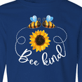 thumbnail image 4 of Inktastic Bee Kind Bees and Sunflower Long Sleeve Youth T-Shirt, 4 of 5