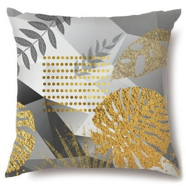 Peach Skin Geometric Abstract Landscape Pillowcase, Very Suitable For Sofa, Bedroom, Chair, Courtyard Decoration-week