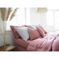 thumbnail image 2 of Pavish Export Stonewashed Linen Duvet Cover In Dusty Pink Natural Color Bedding Quilt Cover And 2 Pillow Sham King, 2 of 5