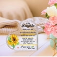 thumbnail image 6 of Daughter Acrylic Heart Sign Plaque Gift from Mom,Desk Decor for Daughter,Gifts for Daughter,Gift for Daughter Adult,Never Forget That You Are My Sunshine Sign Mother Daughter Gifts, 6 of 6