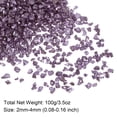 thumbnail image 2 of Triturado Vidrio Chips 100g/3.5oz 2mm-4mm Irregular Metálico Brillante Vidrio para Artesanía Bricolaje Jarrón Relleno Epoxi Resina Decoración, Oscuro Púrpura, 2 of 5