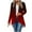Red, variant on Womens Open Front Lightweight Cardigan Casual Sweater Blazer High Low Work Office Business Jacket Outerwear Coat